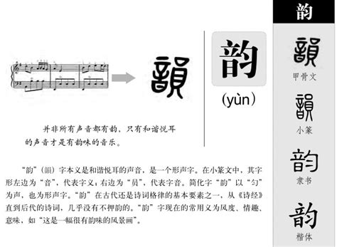 韻名字意思|韵字取名的寓意